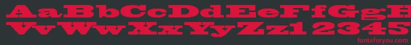 Wantedposterssk Font – Red Fonts on Black Background