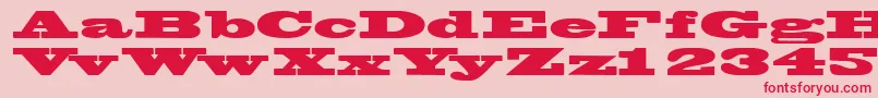 Wantedposterssk Font – Red Fonts on Pink Background