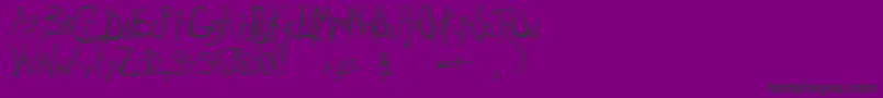 Шрифт Eradicate – чёрные шрифты на фиолетовом фоне