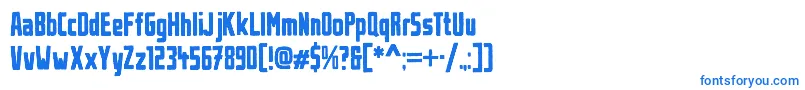 UrbanBrush Font – Blue Fonts on White Background