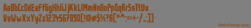 UrbanBrush Font – Brown Fonts on Gray Background
