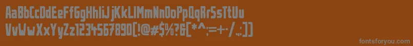 UrbanBrush Font – Gray Fonts on Brown Background