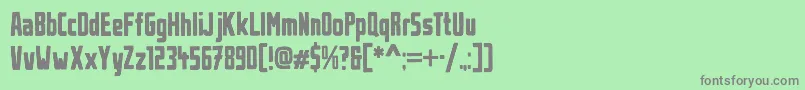UrbanBrush Font – Gray Fonts on Green Background