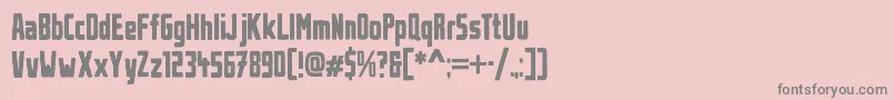 UrbanBrush Font – Gray Fonts on Pink Background