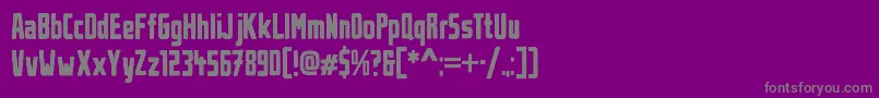 UrbanBrush Font – Gray Fonts on Purple Background