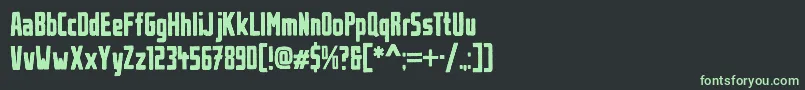 UrbanBrush Font – Green Fonts on Black Background