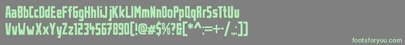 UrbanBrush Font – Green Fonts on Gray Background