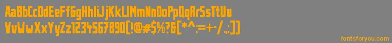 UrbanBrush Font – Orange Fonts on Gray Background