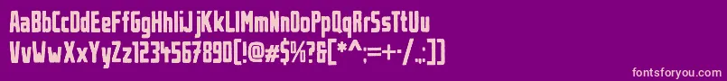 UrbanBrush Font – Pink Fonts on Purple Background