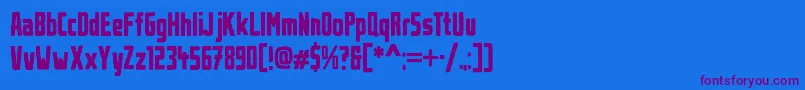 UrbanBrush Font – Purple Fonts on Blue Background