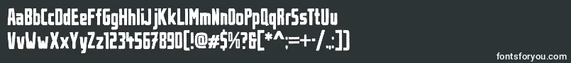 UrbanBrush Font – White Fonts on Black Background
