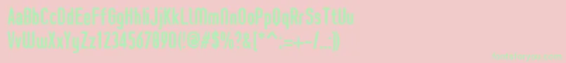 ProzakBold Font – Green Fonts on Pink Background