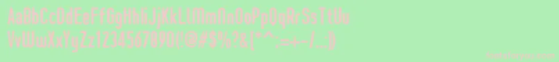 ProzakBold Font – Pink Fonts on Green Background