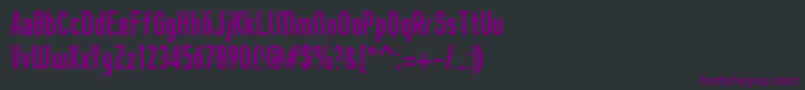 Шрифт ProzakBold – фиолетовые шрифты на чёрном фоне