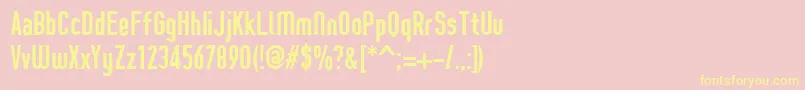 ProzakBold Font – Yellow Fonts on Pink Background
