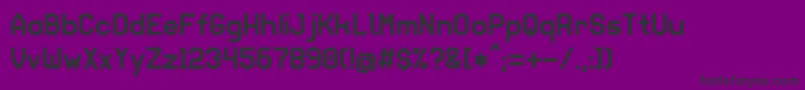 Collegesans Font – Black Fonts on Purple Background