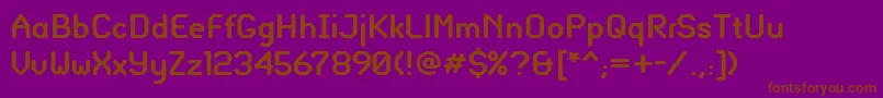 Шрифт GlassGauge – коричневые шрифты на фиолетовом фоне