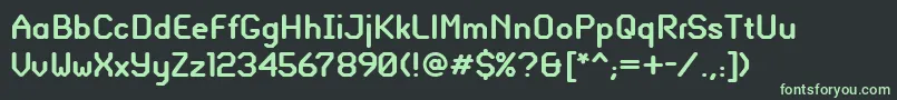GlassGauge Font – Green Fonts on Black Background