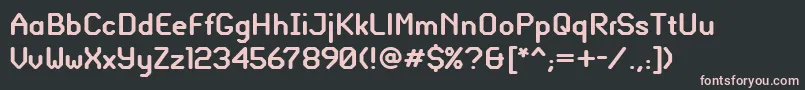 Czcionka GlassGauge – różowe czcionki na czarnym tle