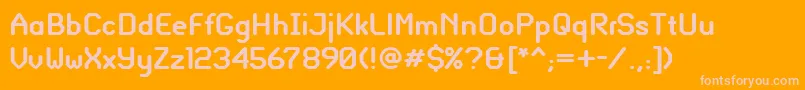 Шрифт GlassGauge – розовые шрифты на оранжевом фоне