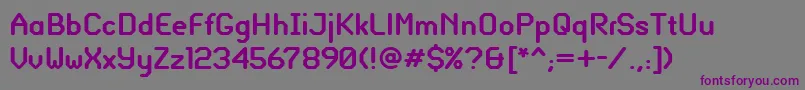 Шрифт GlassGauge – фиолетовые шрифты на сером фоне