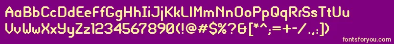 Шрифт GlassGauge – жёлтые шрифты на фиолетовом фоне