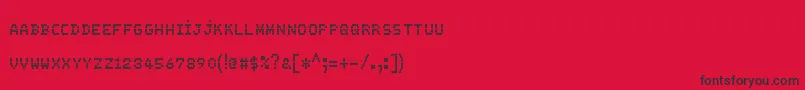 FsBlokSc Font – Black Fonts on Red Background