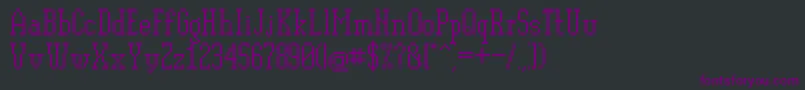 Шрифт Pixelplay – фиолетовые шрифты на чёрном фоне