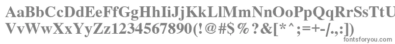 フォントRoman – 白い背景に灰色の文字