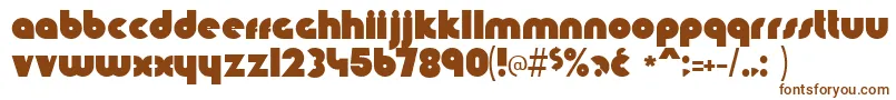 Knuckled Font – Brown Fonts on White Background
