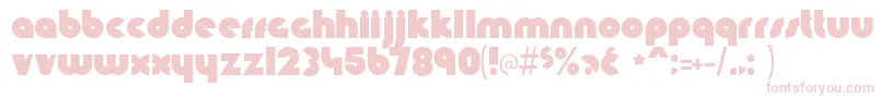 Knuckled Font – Pink Fonts on White Background