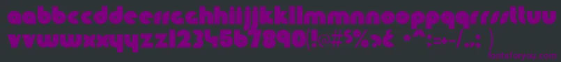 Knuckled Font – Purple Fonts on Black Background