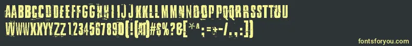 IDidItMyWay Font – Yellow Fonts on Black Background