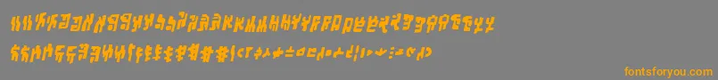 SquiznorbbBold Font – Orange Fonts on Gray Background