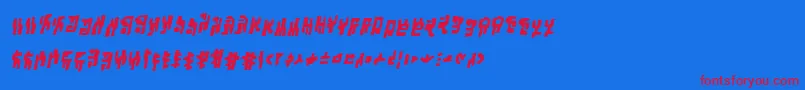 Saiba mais sobre a fonte SquiznorbbBold Fonte SquiznorbbBold – fontes vermelhas em um fundo azul
