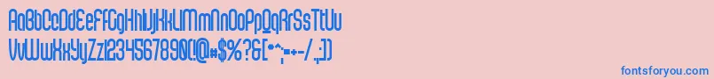 ScantypeblackPersonal Font – Blue Fonts on Pink Background