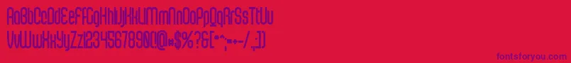 ScantypeblackPersonal Font – Purple Fonts on Red Background