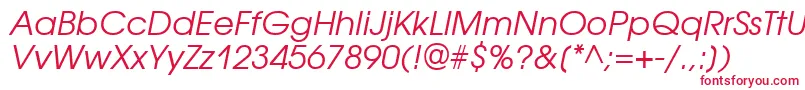 AvantgardegothiccttItalic Font – Red Fonts