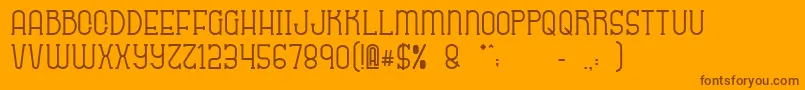 More about Sabitype Font Sabitype Font – Brown Fonts on Orange Background