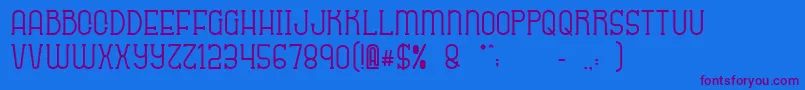 Sabitype Font – Purple Fonts on Blue Background