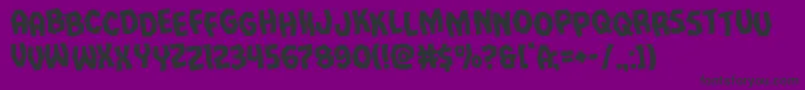 Police Vampirebridestagrotate – polices noires sur fond violet