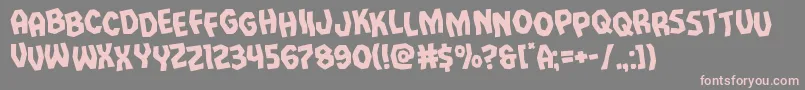 Vampirebridestagrotate Font – Pink Fonts on Gray Background