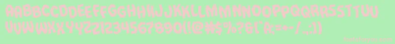 Vampirebridestagrotate Font – Pink Fonts on Green Background