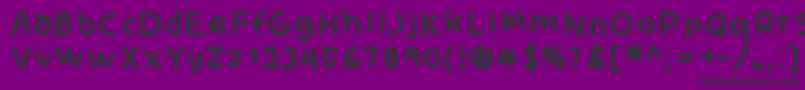 SkidoomediumRh Font – Black Fonts on Purple Background