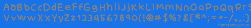 フォントSkidoomediumRh – 青い背景に灰色の文字