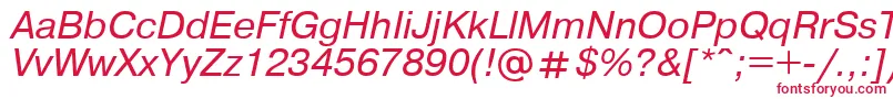 フォントUkrainianpragmaticaItalic – 赤い文字