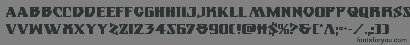 Eternalknightbold Font – Black Fonts on Gray Background