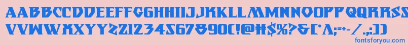 Eternalknightbold Font – Blue Fonts on Pink Background