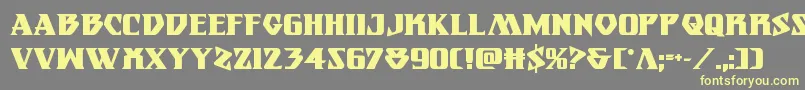 Eternalknightbold Font – Yellow Fonts on Gray Background