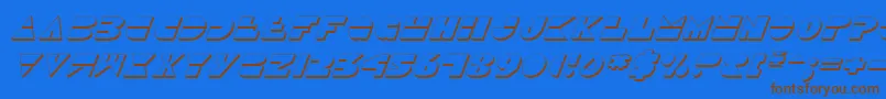 Подробнее о шрифте DiscoDuck3DItalic Шрифт DiscoDuck3DItalic – коричневые шрифты на синем фоне